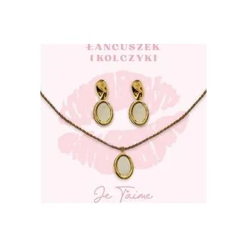 Set školních potřeb Zestaw biżuterii pozłacany na Walentynki