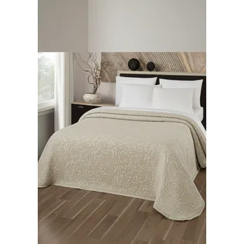 Přehoz na lůžko DekorTextil Přehoz na postel Flakes - béžový ROZMĚR: (š/d) 240 x 260 cm