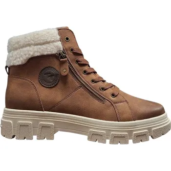 Dámská zimní obuv Tom Tailor 6390890023 Dámské kotníkové boty cognac 40