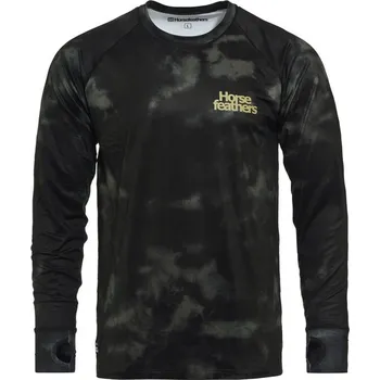 tričko Horsefeathers Riley LS - Olive Tie Dye XL