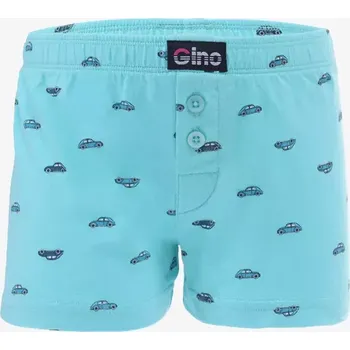 Chlapecké spodní prádlo GINA dětské trenky volné chlapecké, šité, s potiskem 25018P aqua petrolejová 128/134