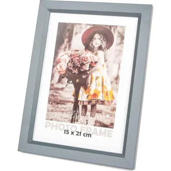 Rám na obraz FANDY Bevel 15x21 4 šedý