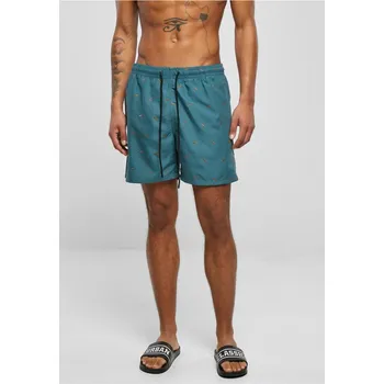 Pánské kraťasy Embroidery Swim Shorts - shark/teal/toffee L
