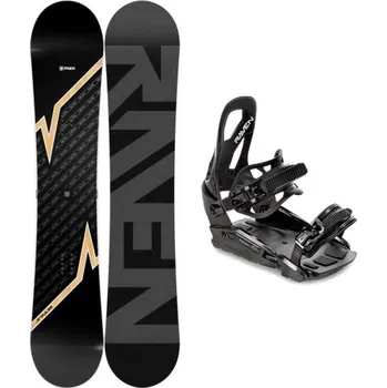 Snowboard Raven Pulse snowboard + Raven S230 Black vázání 163 cm Wide + vázání S/M (EU 37-42) + DÁREK + Doprava ZDARMA