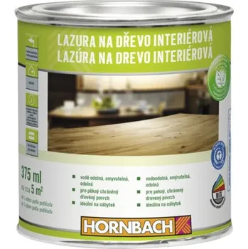barva a nátěr na dřevo Lazura na dřevo interiérová Hornbach 0,375 l bezbarvá
