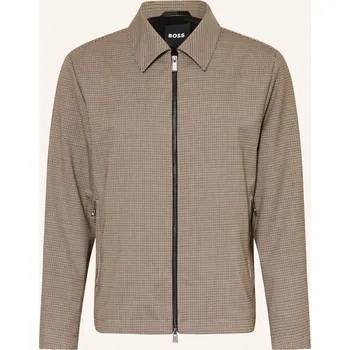 Dámský blejzr Boss Pánská Bunda Hanry, béžová / hnědá / tmavě hnědá, 56