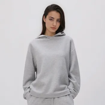 Dámská mikina Reserved - Mikina s&nbsp;kapucí - světle šedá - 810GA-09X - 810GA-09X-XS