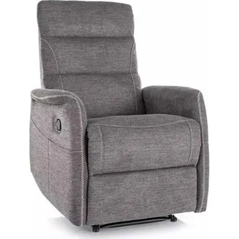 Křeslo SOLOMIA BREGO M - relaxační křeslo elektrické s masážní funkcí - látka TMAVĚ ŠEDÁ -BREGO 18, Nosnost 150kg (S) (SOLONMBRCSZ18) (K150)