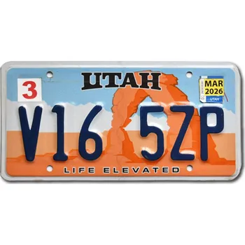 Plechová cedule Americká SPZ Utah Arch