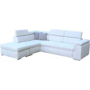 Sedací souprava BORGO Pravá - sedací souprava látka CELÁ světle šedá CURIO 02/ polštářky CURIO 83 šedá - kolekce "E" (FE) (3BALÍKY) (K250-Z) NOVÁ LÁTKA