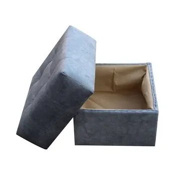 Taburet ALASKA NEW taburet 46x36x46 - látka NOEL 26 - Šedá (K250) NOVINKA