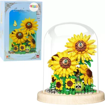 ostatní stavebnice Stavebnice slunečnice s LED osvětlením v kupoli, 633 dílků