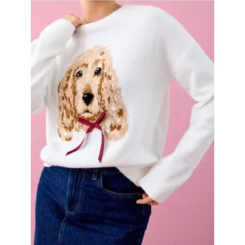 Dámský svetr Sinsay - Svetr s příměsí vlny - krémová - 338FJ-01X - 338FJ-01X-XS