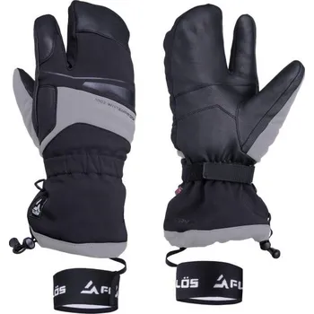 Sportovní chránič Lyžařské unisex rukavice FLLÖS FIBRA XL Černá, Šedá