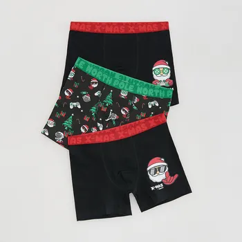 Chlapecké oblečení Reserved - Sada 3 vánočních boxerek - černý - 995HI-99X - 995HI-99X-U15