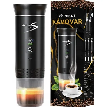 Termoska Prémiový automatický tlakový cestovní kávovar na kapsle pro kempování