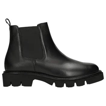 Dámské polobotky Černé Dámské Kožené Kotníkové Boty Wojas 5504751 40