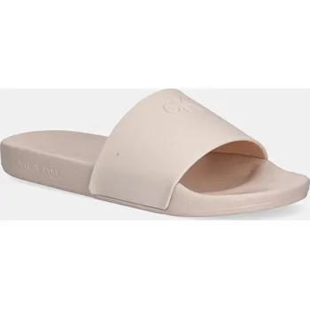 Dámská obuv Pantofle Calvin Klein Jeans SLIDE MONOGRAM TPU YW0YW01715 béžová 02X, EUR 38