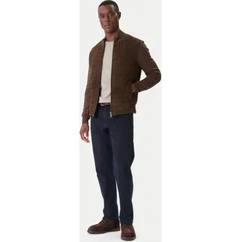 Pánská větrovka Milestone Kožená bunda MSTurner 531624 60705 Hnědá Regular Fit 56