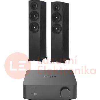 Hi-Fi komponenty Wiim Vibelink Amp - Šedá + Jamo C605 MKII - Černá