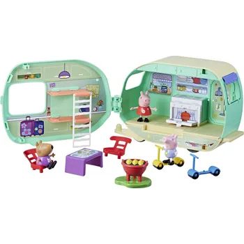 domeček pro figurky Hasbro Prasátko Peppa F8863 Karavan + figurky