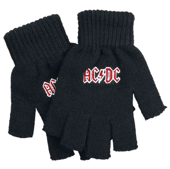 Rukavice Bezprsté rukavice z AC/DC - Logo - černá