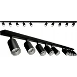 Stropní bodové svítidlo VIKI SILVER - 10xGU10 - černé