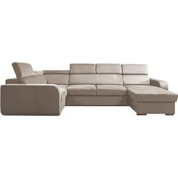 Sedací souprava ELIZA U - Levá - sedací souprava látka MANILA 02 - béžová (IMPERIOPanoramic B1+Rr+2F+OTMB=5 BALÍKU) - (D) (K250)NOVINKA