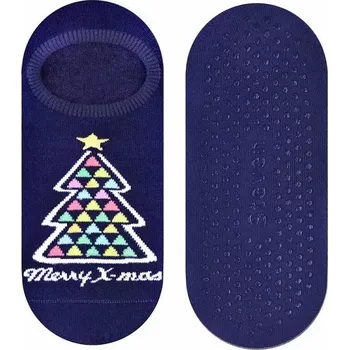 Dámské punčochy Dámské protiskluzové ťapky Stromeček - 38-40 / modrá