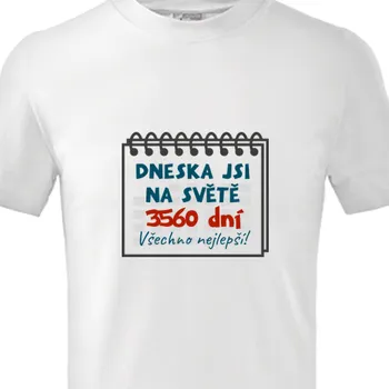 Pánské tričko Tričko K narozeninám | Dětské tričko 10 let