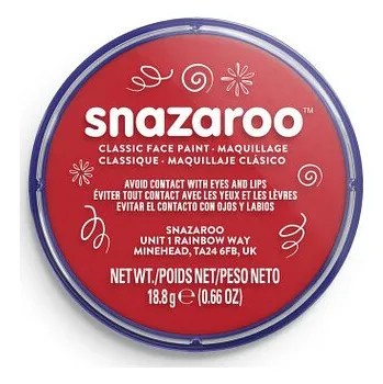Speciální výtvarná barva Barva na obličej Snazaroo 18ml – Bright Red (Barva na obličej Snazaroo 18ml – Bright Red)