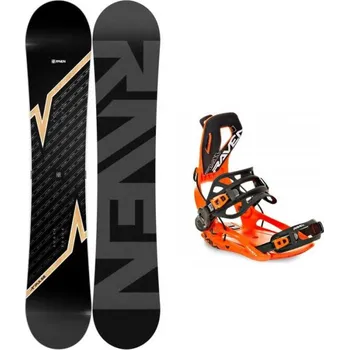 Snowboard Raven Pulse snowboard + Raven Fastec FT360 orange vázání + sleva 400,- na příslušenství 170 cm Wide + M (EU 39-42) + DÁREK + Doprava ZDARMA