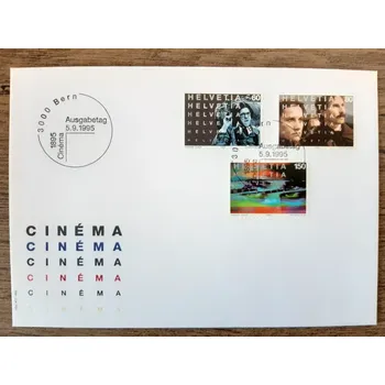 Sběratelství ŠVÝCARSKO FDC 1560/2, 100 let kina, r. 1995