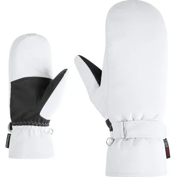 Chránič rukou Dámské lyžařské palčáky Ziener KEVI-Z PR MITTEN LADY 8 Bílá, Černá