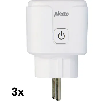 Elektrická zásuvka Chytrá Wi-Fi zástrčka 16A 3680W 3-pack Bílá SMART-PLUG10 3 Alecto