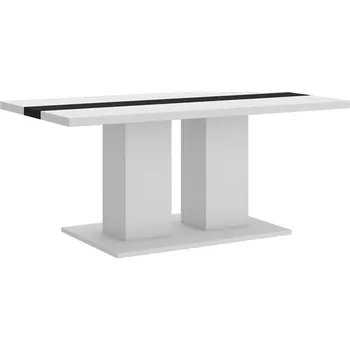 Konferenční stolek RIKOLA 2 - konferenční stolek, lamino Bílá/Černá (BOSTON WH10=1BALÍK) "LP" (K150)