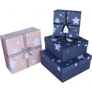 Dárková krabička Dárková krabička s hvězdami střední