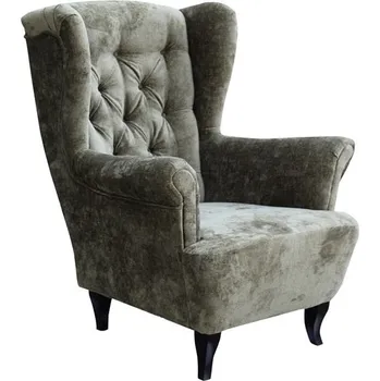 Křeslo LUDWIG -křeslo ,látka Perfect Harmony 39 - zelená /nohy wenge kolekce - "E" (FE) (K250-Z) NOVÁ LÁTKA