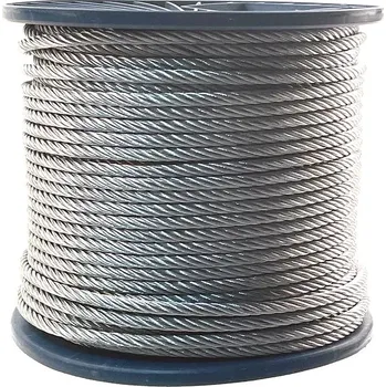 Lany Nerezové ocelové lano na cívce 7x7, AISI 3163 mm 100 m