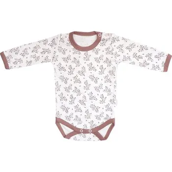 Kojenecký body Mamatti Kojenecké body dlouhý rukáv, Happy - bílá s potiskem Velikost: 80 (9-12m)