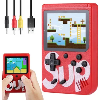 Herní konzole VERK GROUP Kapesní retro herní konzole s 400 hrami - TV herní box 3.0