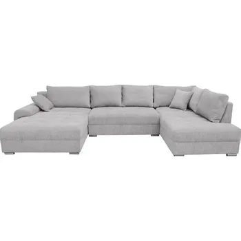 Sedací souprava NASERA U - Levá - sedací souprava (NESO 1) látka SVĚTLE ŠEDÁ Sorella 84 kolekce "GB" (K250) NOVINKA