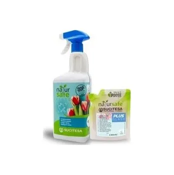 Čisticí prostředek na okna Sucitesa natursafe glass čistič na okna, vůně vanilka, sada 16 ks, 50ml sáčků + lahev SCS/605882_16/PAK