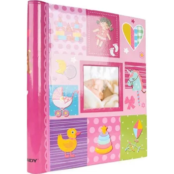 Fotoalbum FANDY Fotoalbum samolepicí 22,5x28 cm 60 stran dětské Meadow 2 růžové