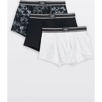 Chlapecké spodní prádlo Reporter Young | Chlapecké černo-šedé bavlněné boxerky 3-PACK - Barva ČERNÁ, Velikost 152/158 253-0999B-20-900-1