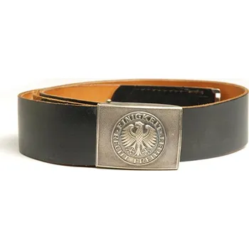 Opasek Opasek BW služební kožený se stříbrnou přezkou ČERNÝ použitý vel. 120 (Opasek BW služební kožený se stříbrnou přezkou ČERNÝ použitý vel. 120)