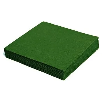 Papírový ubrousek Ubrousky 33 x 33, cm, 1vrstvé, tmavě zelené, 100 ks, celulóza WMX/70500/PAK