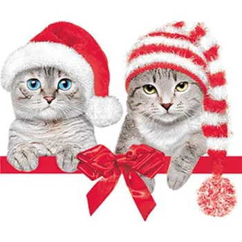 Papírový ubrousek Papírové dekorativní ubrousky Kočky 33 × 33 cm 12 ks