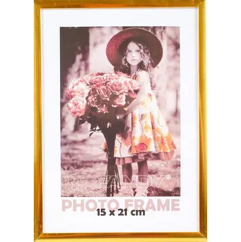 Rám na obraz FANDY Plastový rámeček Simple 2 15x21 4 zlatý