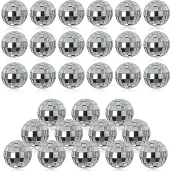 Party dekorace 30ks malých zrcadlových disko koulí, 3cm